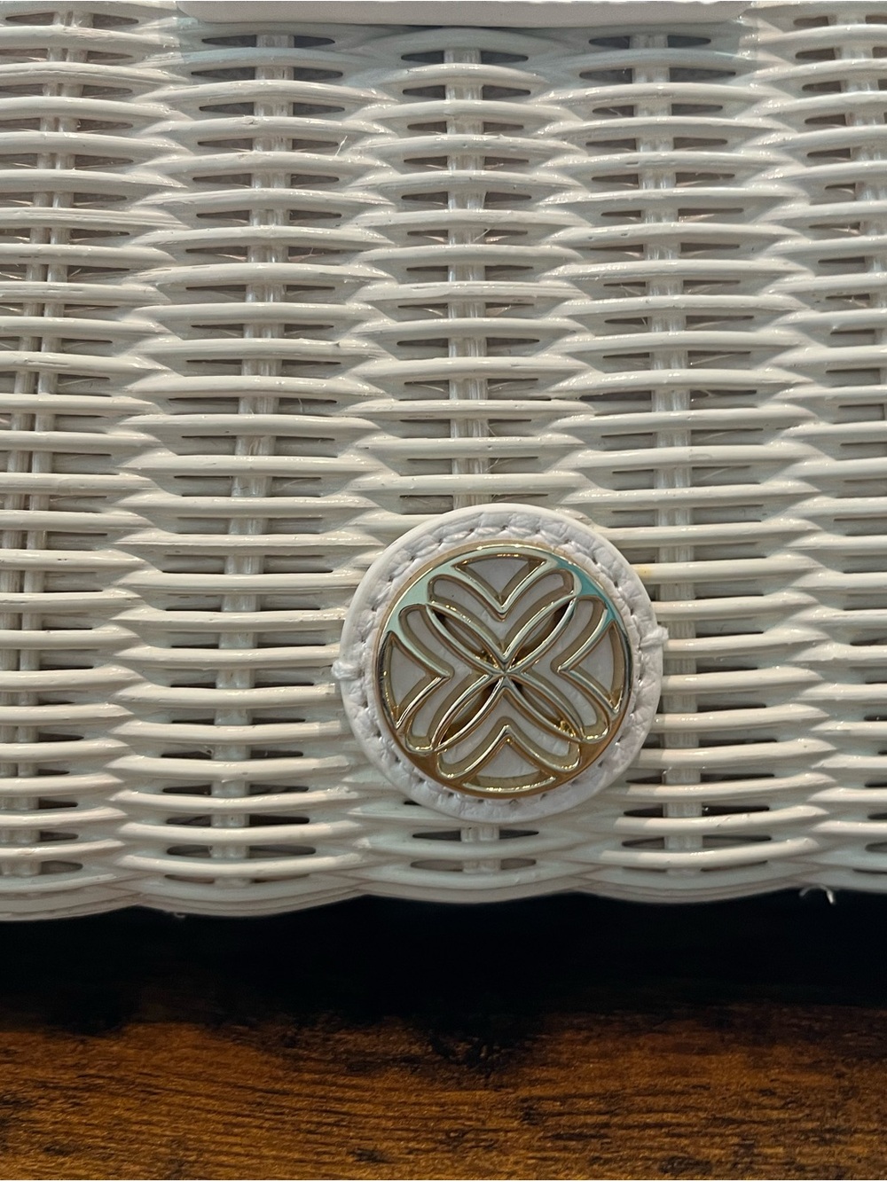 Lilly Pulitzer Leena Top Handle Wicker Bag - Brand New! - Picture 4 of 12